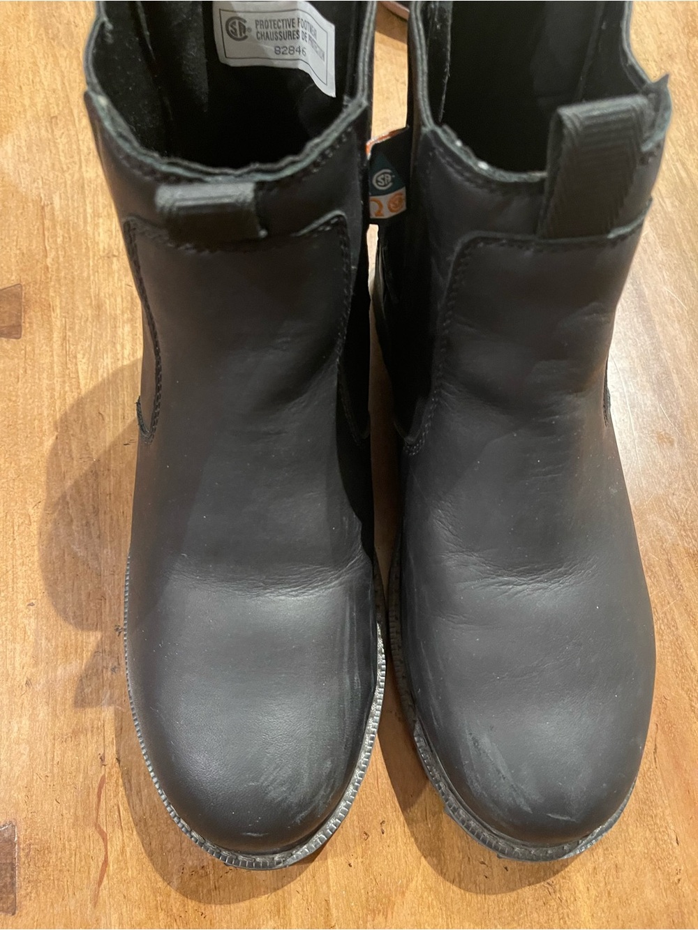 Women’s Kodiak Black Leather steel toe work Boots